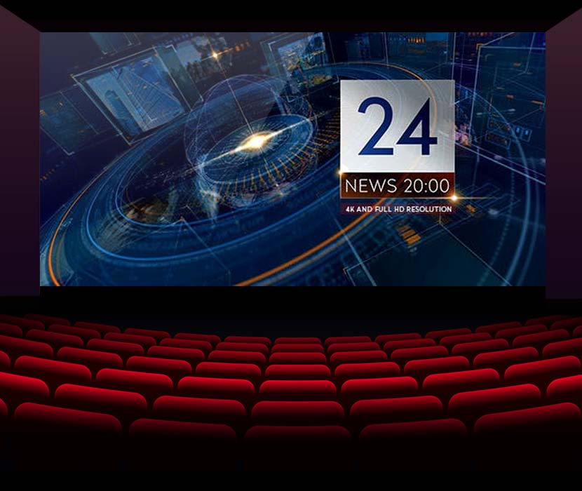 AE模板-科技感电视新闻栏目包装片头 Breaking NEWS 24 TV Broadcast Package