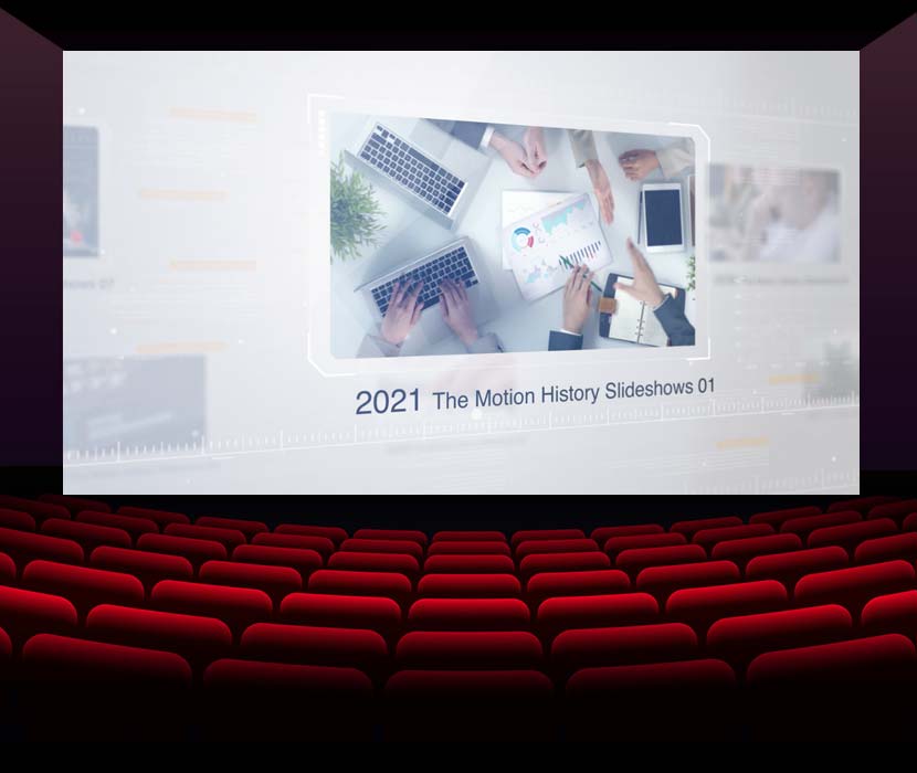 AE模板：公司企业商务发展历程时间轴宣传包装片头 The Motion History Slideshows
