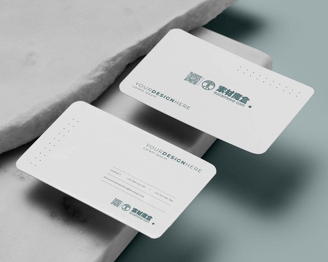 现代商务名片创意设计样机PSD源文件modern-arrangement-mock-up-business-card