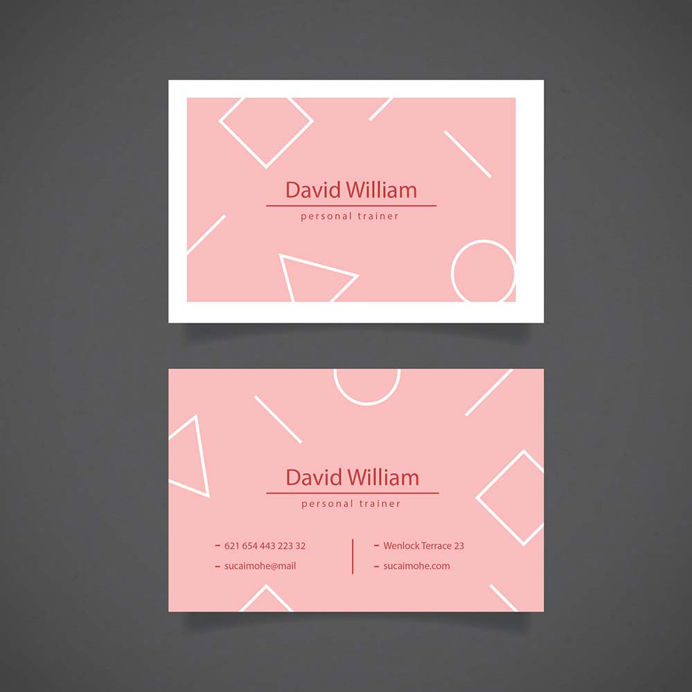 几何线条的极简名片模板minimalist-business-card-template-with-geometric-lines