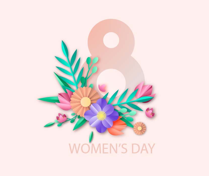 38三八妇女节women‘s day 创意背景设计源文件