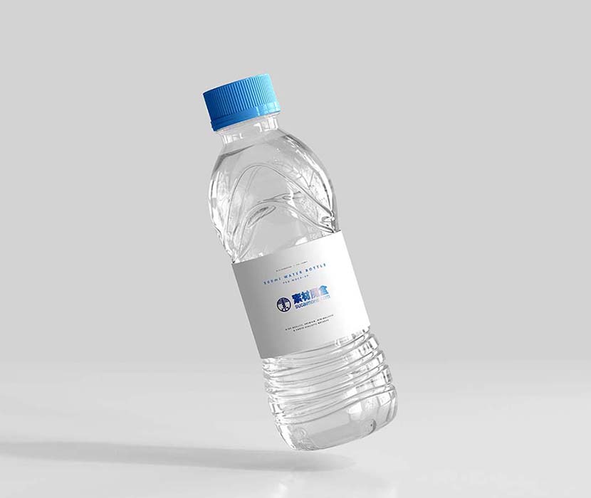 500ml淡水瓶样机Psd源文件500ml-fresh-water-bottle-mockup