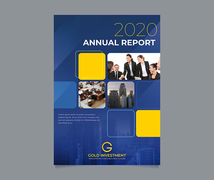 财务审计机构审计报告封面单页ai原价abstract-annual-report-template-with-photo
