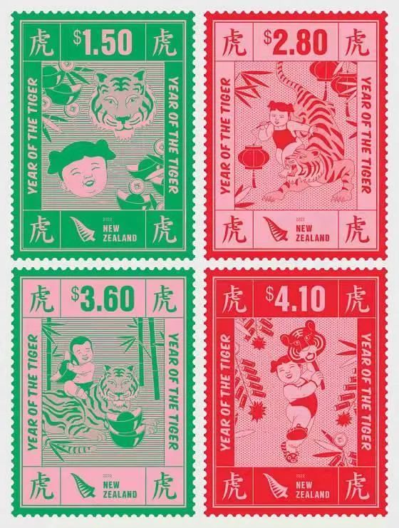 虎年邮票设计大合集，各国生肖邮票哪个“虎”更合你心意？(图28)