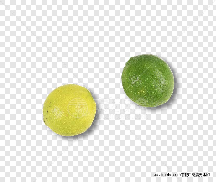 两个柠檬Lime免抠png元素（含PSD文件）
