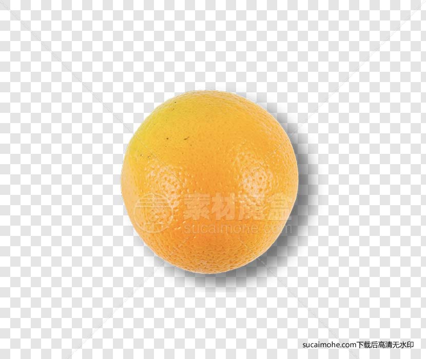 一个水果橘子橙子顶视图免抠png元素（含PSD文件）