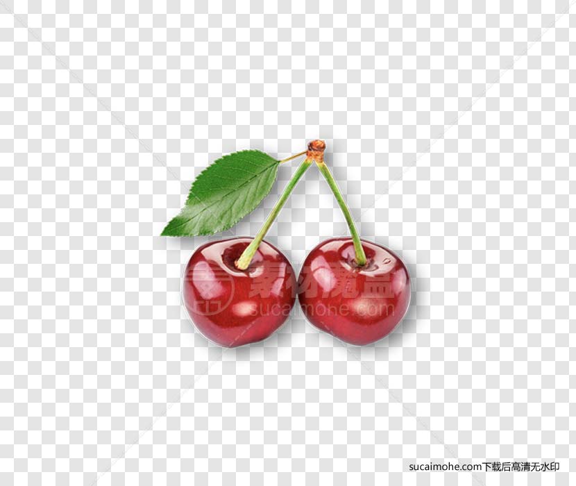 Cherries一对樱桃免抠png元素（含PSD文件）
