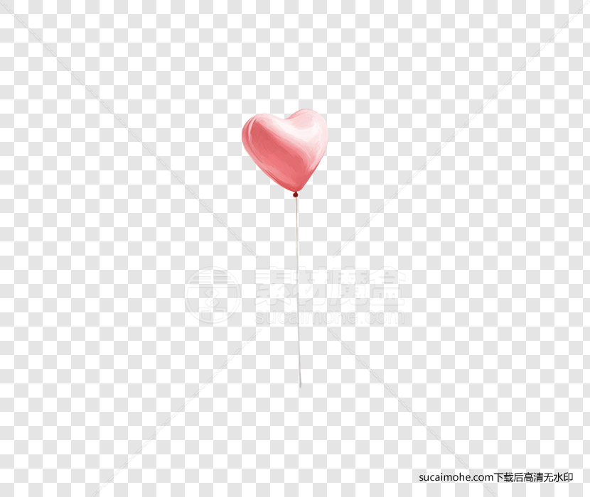 红心气球免抠元素（含PSD源文件）