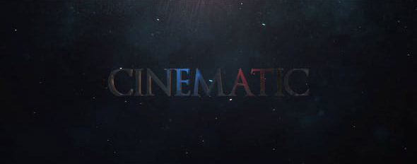 AE模板-三维金属质感文字标题电影游戏宣传介绍片头 Cinematic Trailer