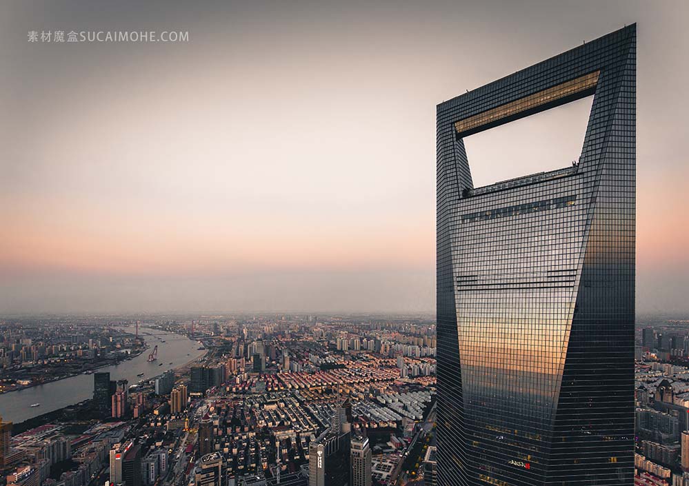 上海市第二高楼瑞士金融中心的这张照片照片this-shot-swfc-2nd-tallest-building-shanghai