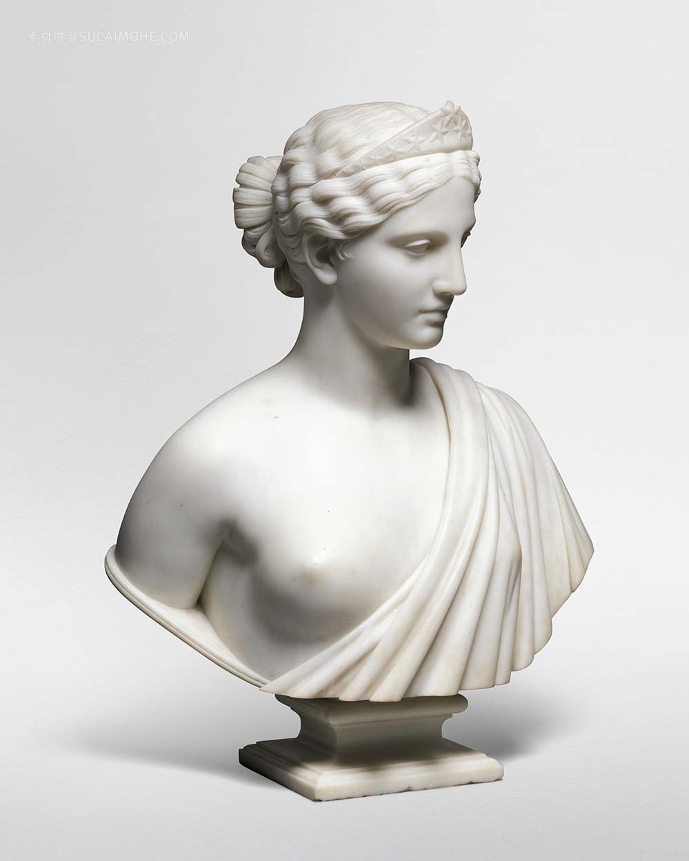 希拉·鲍尔斯（Hiram Powers ）的裸女 雕塑