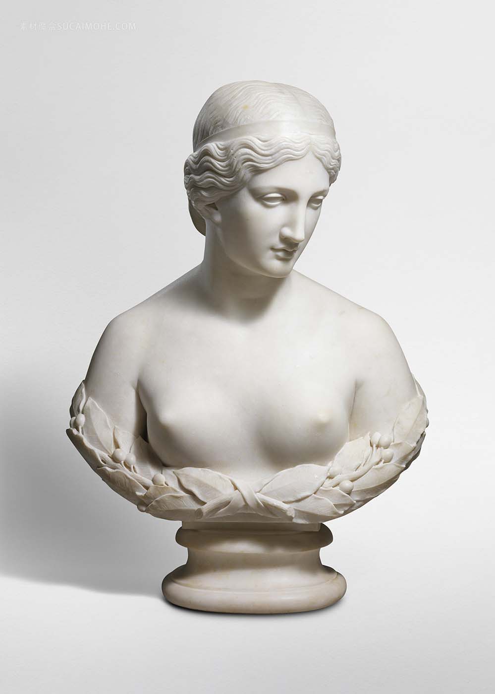 感性的裸体雕塑，达芙妮（1853年，1854年雕刻），作者是哈丽雅德·古德·霍斯默（Harriet Goodh