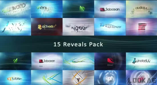15组商务企业简洁明亮LOGO标志展示小片头动画AE模板 Corporate Logo Pack