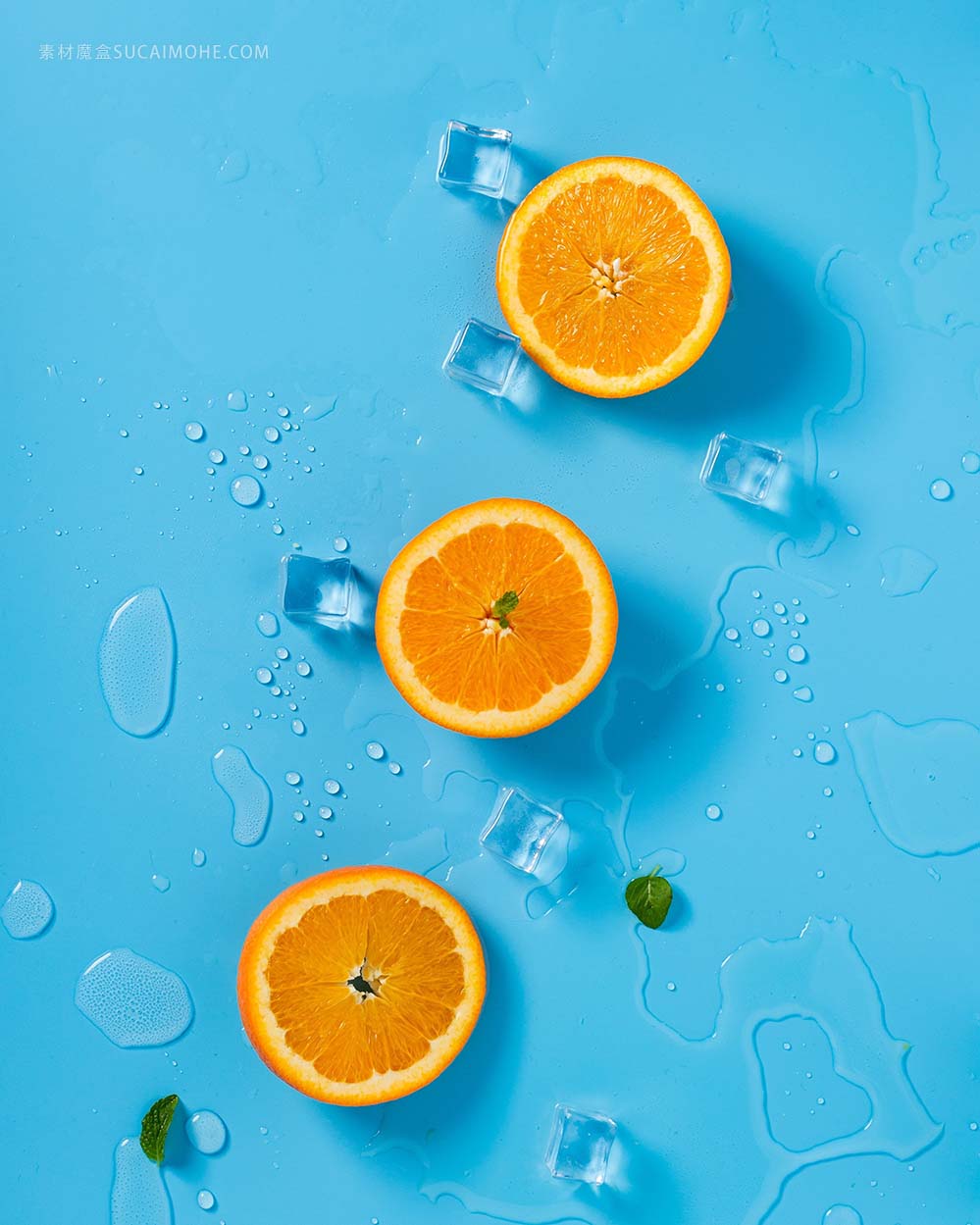 冰水里的橘子oranges-with-ice