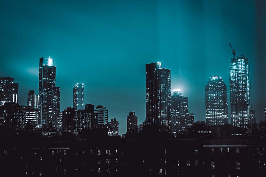 city-城市 夜 体系结构 灯 城市的 旅行 建筑物 晚上 现代 高清摄影大图