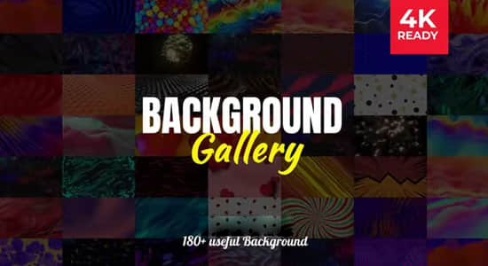 180种创意时尚抽象图形背景动画AE模板 Background Gallery