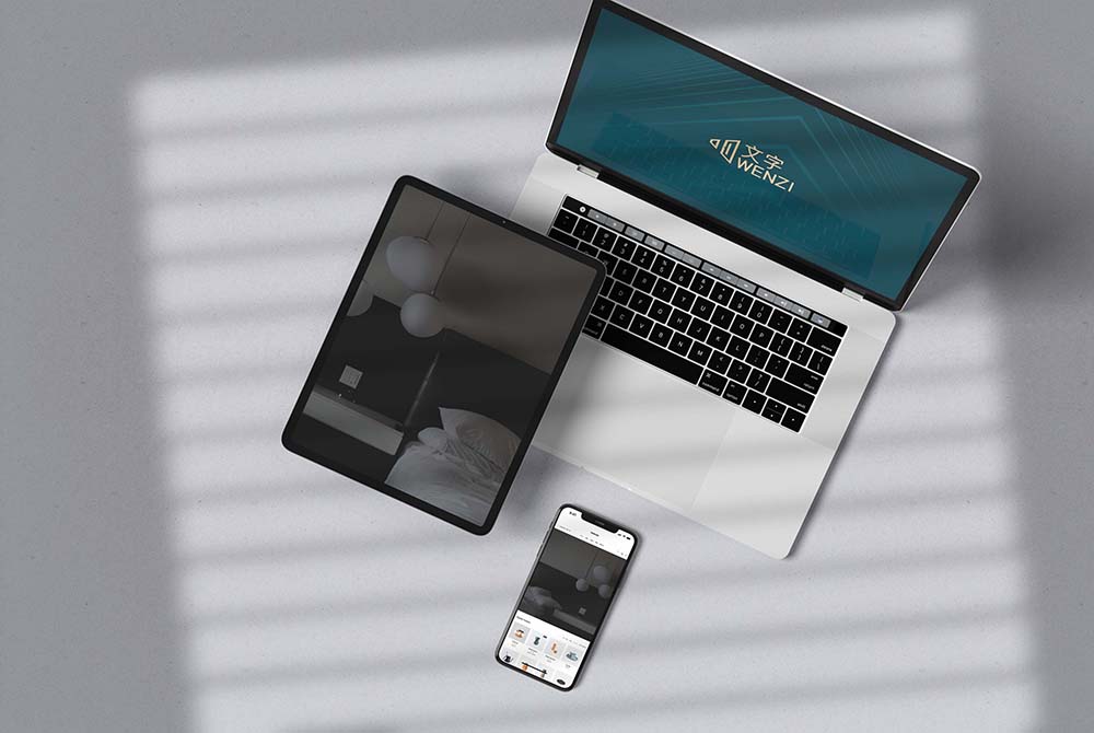 酒店民宿家居生活品牌展示VI笔记本电脑手机电子产品贴图样机