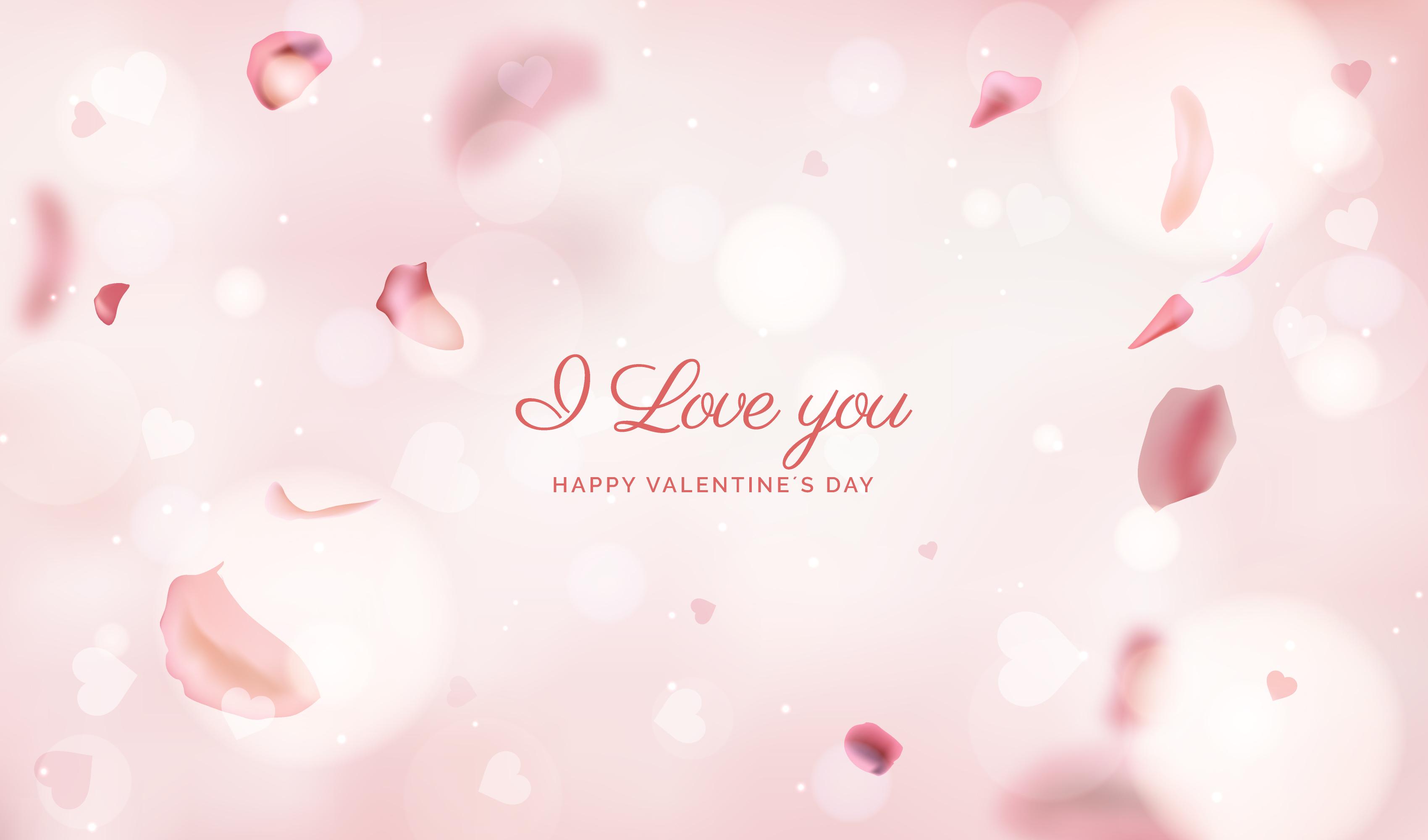 情人节背景模糊矢量源文件blurred-valentines-day-background